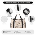 thumbnail image 4 of Balery Chicken With Floral Bolsa de Gimnasio para Mujeres, Bolsa de Viaje con Bolsillo Húmedo, Bolsa de Fin de Semana para Mujeres, Bolsa de Viaje Resistente al Agua, 4 of 7