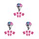thumbnail image 4 of Bearachild Casco con ruedas para niños, equipo de protección deportivo ajustable para niños pequeños, rodillera, codera, protectores, patinete Type1 NO1, 4 of 6