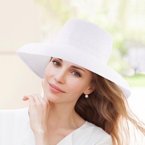 LULULION 1Pack Summer Outdoor Hat Straw Large Brim Breathable for Men