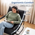 thumbnail image 5 of CELTOSS Modern Accent Chair, Comfy Lounge Chair with Plush Cushion and Metal Frame, for Bedroom, Living Room and Home Office, 2 Pack, Black, 5 of 14