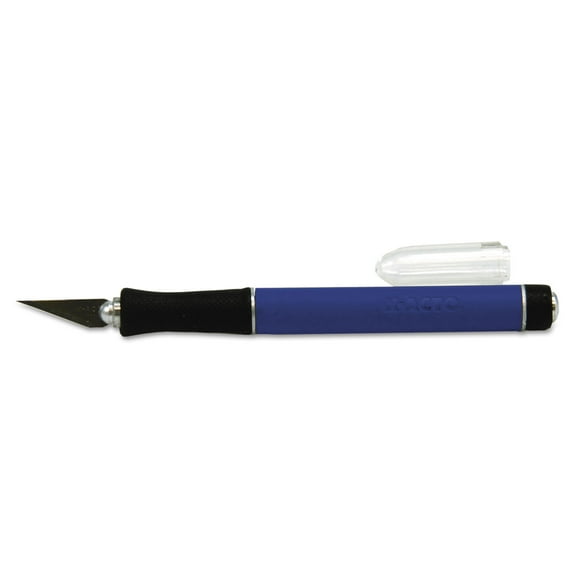 X-ACTO Elmer's®x3000 Rubber-Barrel Hobby Knife, Three #11 Blades, Black