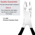 thumbnail image 2 of Cuticle Nipper with Cuticle Pusher - Green Cuticle Trimmer Stainless Steel Cuticle Clipper Cutter Nail Cuticle Remover Tools for Fingernails and Toenails-Cuticle Nipper & Pusher, 2 of 7