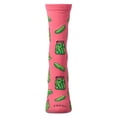 thumbnail image 2 of MeMoi Women's Pickles-Themed Rayon-Blend Novelty Crew Sock - Womens - Female, 9-11, Pink Lemonade, 2 of 4