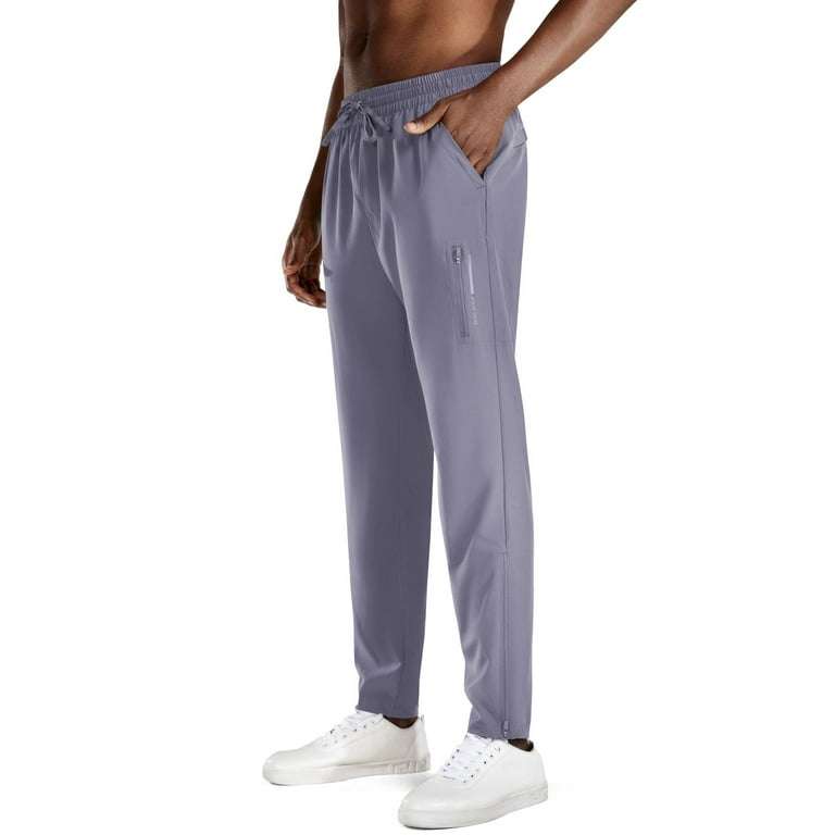 BALEAF Men's Sweatpants Hiking Pants Cargo Joggers for Workout Sun  Protection Slim Elastic Waist Lightweight Pants Blue Ice Size XXXL 