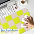 thumbnail image 4 of Stylish Pastel Checkered Mouse Pad - Adorable Boho Design for Home Offices, Anti-Slip Rubber, Ideal for Computers & Laptops, Spacious 31.5x11.8in to Add Aesthetic Flair, 4 of 7