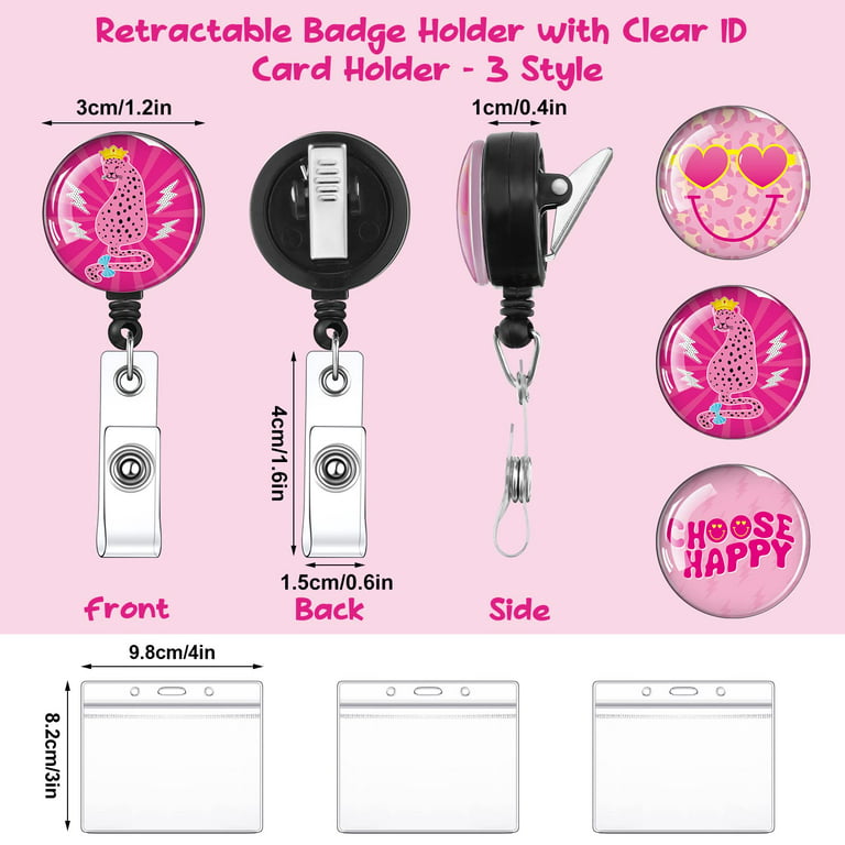  Flying Spaghetti Monster Stained Glass Heart Lanyard  Retractable Reel Badge ID Card Holder - Pink : Office Products