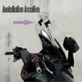thumbnail image 4 of Motorcycle Wind Deflector for Honda NC700X Integra, Adjustable Clipon Windscreen Extension, 4 of 5