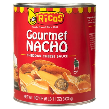 Ricos® Gourmet Nacho Cheese Sauce, 107 oz Can, Shelf-Stable