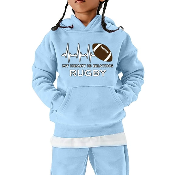 Ketyyh-chn99 Hoodies for Girls Toddler Sweatshirt Hoodies for Teen Girls Trendy 2025 Long Sleeve Causal Pullover Tops Cute Hooded Sweatshirt Tween Girl Clothes Size for 11-12 Years,Blue