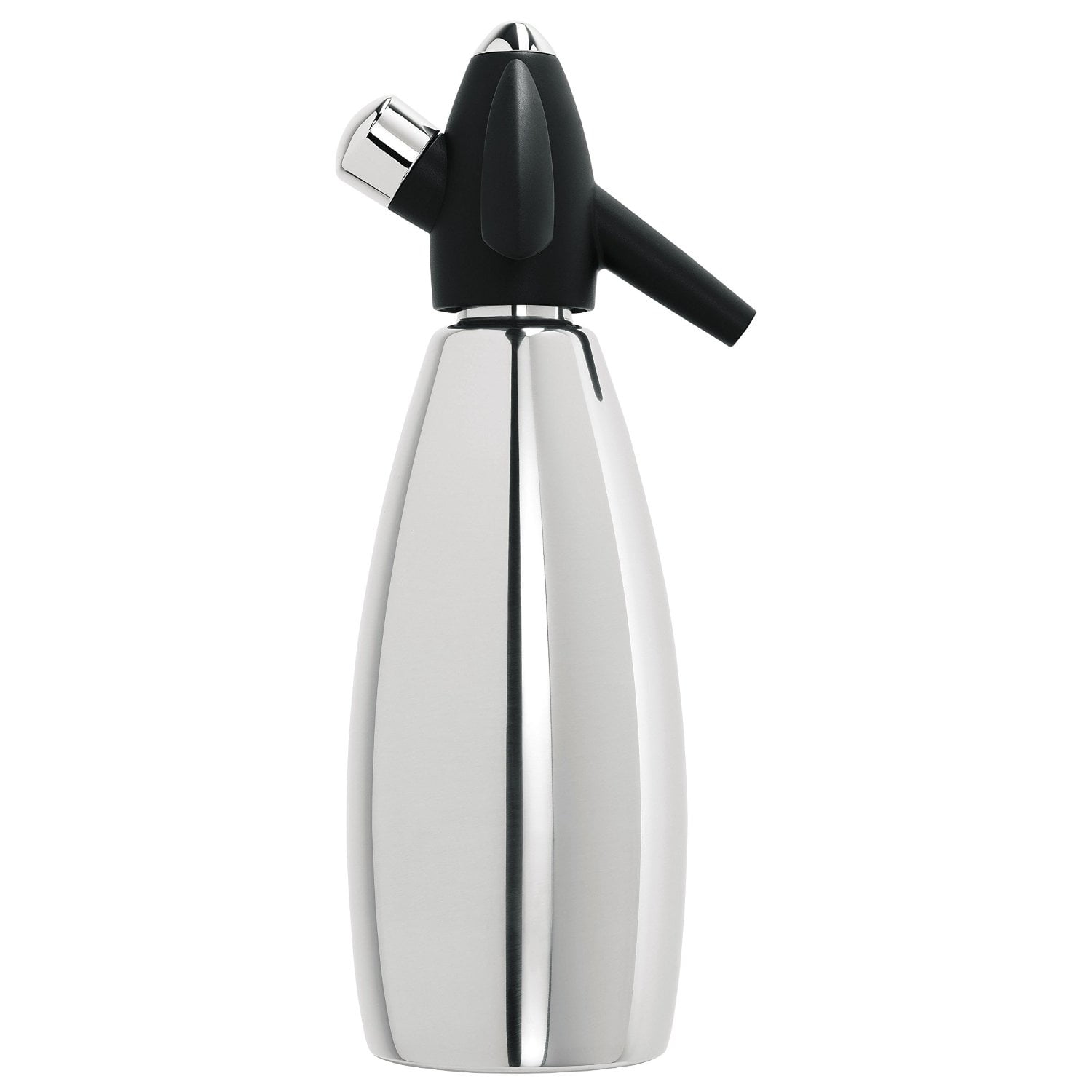 iSi Stainless Steel 1 quart Soda Siphon Bottle, Silver - Walmart.com ...