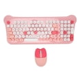 thumbnail image 1 of Combo De Teclado Y Mouse Inalámbricos, Teclado De Máquina De Escribir Retro Colorido Con Teclas Redondas, Mouse Y Teclado Inalámbricos Para Computadora Portátil, 1 of 7