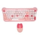 thumbnail image 1 of Combo De Teclado Y Mouse Inalámbricos, Teclado De Máquina De Escribir Retro Colorido Con Teclas Redondas, Mouse Y Teclado Inalámbricos Para Computadora Portátil, 1 of 7