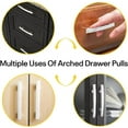 thumbnail image 2 of Figo Home Kitchen Cabinet Handles - 3" Hole to Hole, 5" Length Drawer Handles (White, Small), 2 of 6