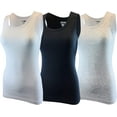 thumbnail image 3 of SUMONA Women Tank Tops Ribbed Rib A-Shirts Basic Sleeveless Tanks Top, 3 of 9