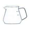 thumbnail image 3 of Jarra de vidrio de borosilicato, cafetera manual con gotero, uso versátil, reutilizable, transparente, para el hogar, Camping, entusiastas del café, 400ml Gloria cafetera, 3 of 9