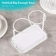 thumbnail image 5 of Countertop Silverware Fork and Spoon Holder, Countertop Plastic Silverware Organizer, Silverware Caddy with Drainer, Clear, 5 of 5
