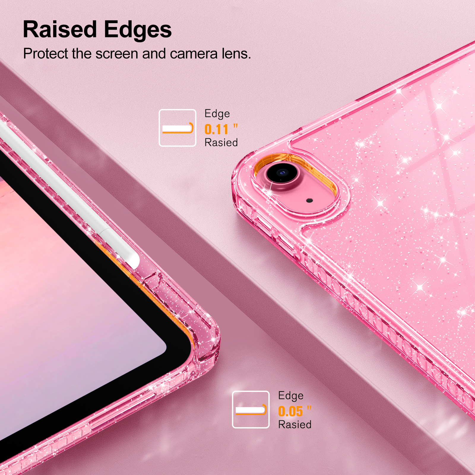 Fintie iPad A16/10th Gen Slim Case Pink Sparkle photo 7