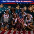thumbnail image 4 of Glow Sticks TURNMEON del 4 de julio, 100 unidades, rojo, blanco y azul, 4 of 6