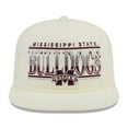 thumbnail image 2 of Men's New Era White Mississippi State Bulldogs Throwback Golfer Corduroy Snapback Hat, 2 of 6