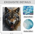 thumbnail image 3 of Diamond Art Kit for Adults, Wolf Intensity Fierce Expression Diamond Painting for Adults Beginners, 5D DIY Diamond Art Painting Kits, Colorful Diamond Painting Craft for Home Decor 12x16, 3 of 7