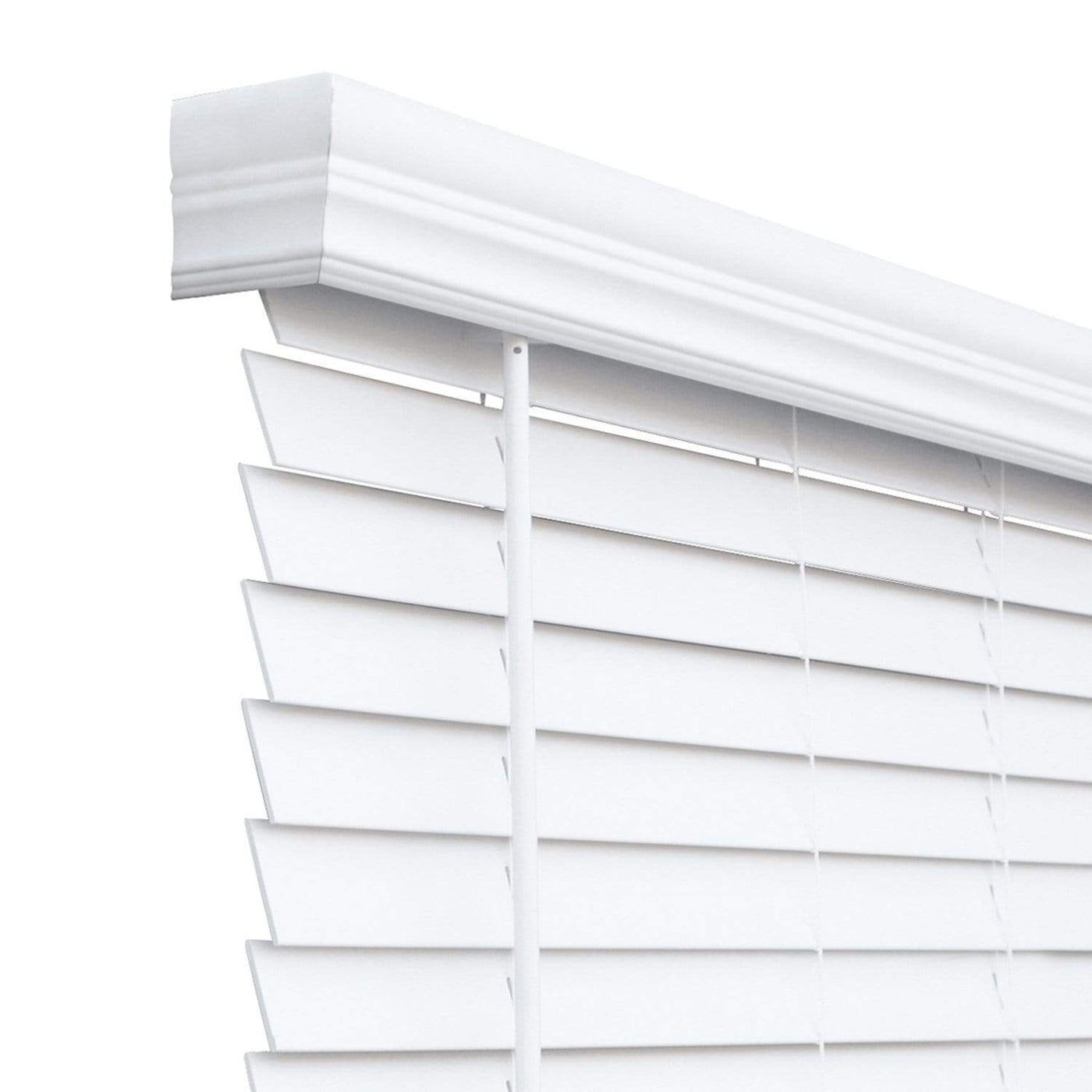 Chicology Faux Wood Blinds , Window Shades , Window Treatments , White, 29.5"W X 48"H