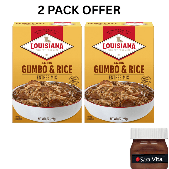 Louisiana Fish Fry Products Cajun Gumbo & Rice Entree Mix, 8oz
