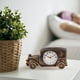thumbnail image 3 of Reloj despertador con escultura de coche Reloj despertador retro de lujo Reloj de mesa de novedad, 3 of 5