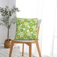 thumbnail image 5 of Yiaed Kiwi Lemon Print Pillow Covers Super Soft Decorative Square Throw Pillow Covers Case Cushion Covers for Sofa Couch Bedroom Car Decor（No pillow core）-12"x12", 5 of 7