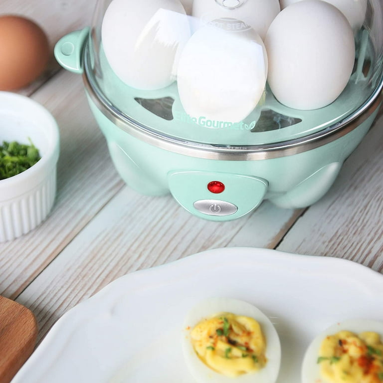 Elite Gourmet Easy Egg Cooker (mint blue) 