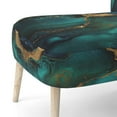 thumbnail image 5 of Designart "Modern Fluid Gold And Green Ii" Upholstered Modern & Contemporary Accent Chair and Marble Abstract Arm Chair - Multiple Color & Pattern, 5 of 7