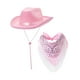thumbnail image 5 of Conjunto de sombrero de vaquero Strade Fareast Limited y pañuelo rosa, 5 of 8
