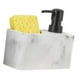 thumbnail image 4 of Dispensador de jabón Sunnimix con soporte de esponja líquido blanco 14 cm x 7 cm x 13 cm, 4 of 8