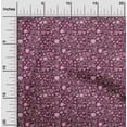 thumbnail image 2 of oneOone Cotton Cambric Dark Magenta Fabric Asian Suzani Quilting Supplies Print Sewing Fabric By The Yard 56 Inch Wide, 2 of 5