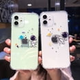 thumbnail image 3 of Carcasa Para IPhone 7 Plus 11 6 6S 8 12 Mini 12 PRO 13 Max X Se 2020 XR XSMAX 6SPlus 7Plus 6Plus 8Plus XS Creative Astronauta Transparente Soft Case TPU, 3 of 4