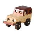 thumbnail image 2 of Figura de escritorio de madera de modelo de coche vintage hecha a mano para decoración del hogar, adorno coleccionable Estilo B, 2 of 9