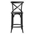 thumbnail image 4 of Counter Stool Chair, Black, Wood, Bar Pub Cafe Bistro Dining Kitchen Hospitality Restaurant, Modern Contemporary HB33822, 4 of 11