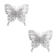 thumbnail image 2 of Adornos navideños de mariposas huecas con purpurina dorada | Decoración navideña de plástico para bodas, cajas de regalo y fiestas | Juego de 12 (rojo, dorado y plateado), 2 of 6