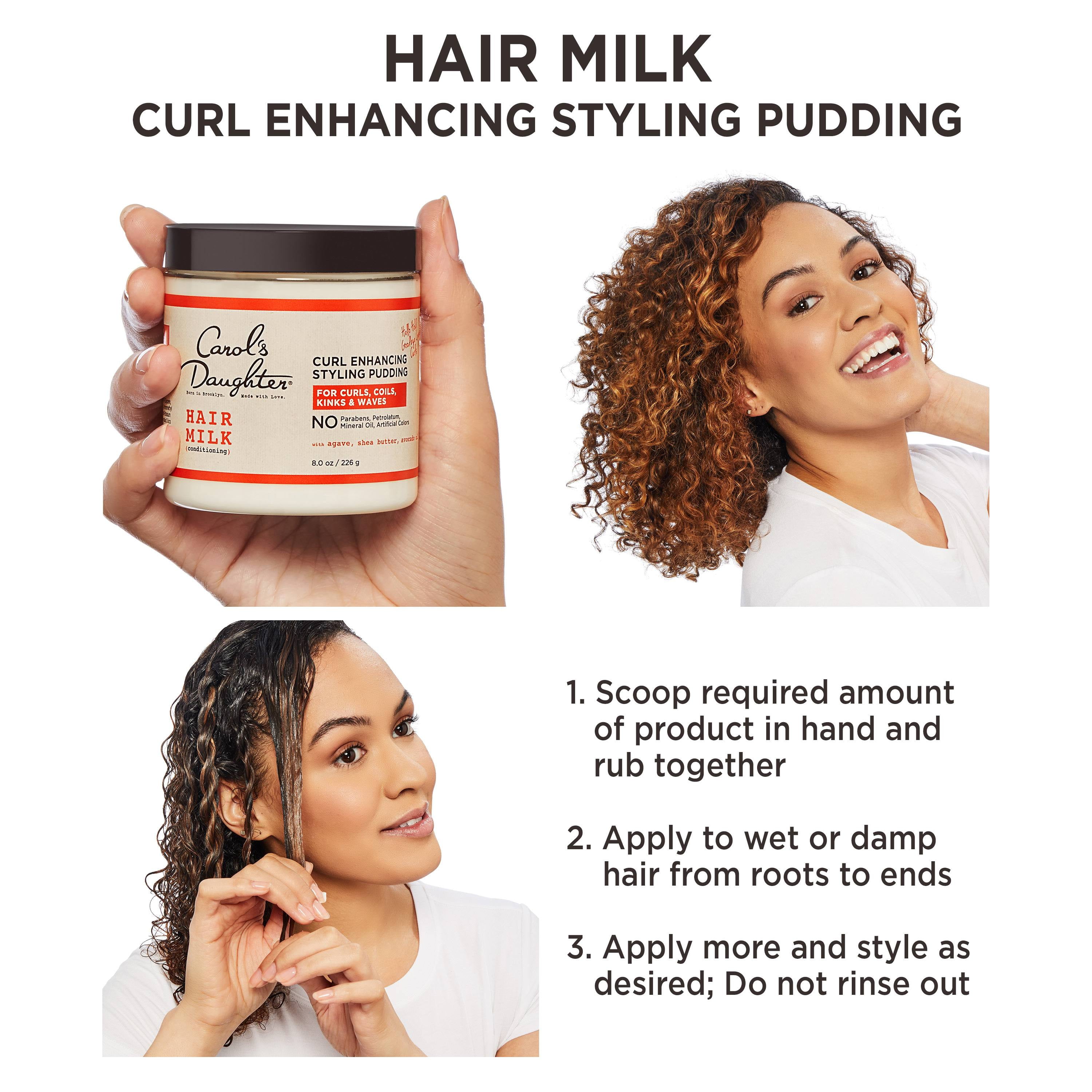 Carol's Daughter Hair Milk Conditioning Styling Pudding For Curls, Coils,  Kinks and Waves, 8 oz 