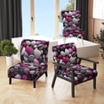 thumbnail image 1 of Designart "Pink Grey Pink White Shells Seashore composition" Pink Animals Upholstered Accent Chair - Modern Arm Chair For Bedroom, 1 of 7
