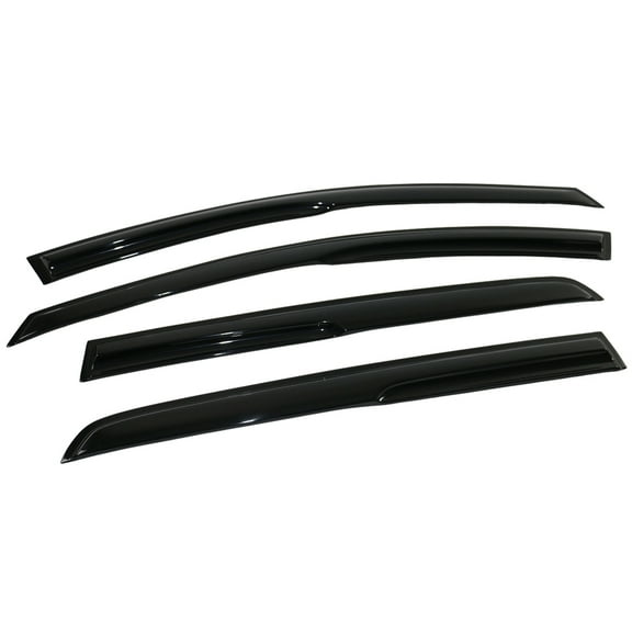 Ikon Motorsports Compatible with 15-19 VW Golf MK7 MU Style Acrylic Window Visors Vent Windshield Deflector Rain Guard 4Pc Set Outside Mount 2015 2016 2017 2018 2019