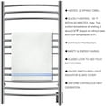thumbnail image 5 of HEATGENE Towel Warmer Wall Mount Electric Plug-in/Hardwired Heated Towel Rack Brushed, 5 of 7