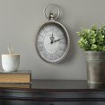 thumbnail image 3 of Stratton Home Decor S09595 Horloge Murale Ovale Argent Antique, 3 of 6