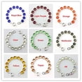 thumbnail image 2 of Silver Plated Round Glass Crystal Dot Statement Bracelet Bangle Women Bracelets, 2 of 9