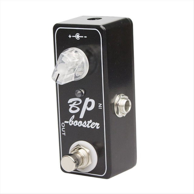 Pedales de Guitarra Mini BP Booster con Efecto Clean Boost y Carcasa Metálica, Bypass Real.