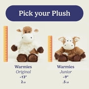 Warmies Junior 9” Cow Stuffed Animal, Microwavable Heated Plushies and Weighted Soft Plush Toys