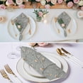 thumbnail image 2 of Tree Birds Cloth Napkins, Vintage Grey Flower Floral Branch Spring Washable and Reusable Dinner Napkins Set of 4, Table Napkin for Kitchen Party Birthday Wedding Hotel Housewarming 20"x20", 2 of 8