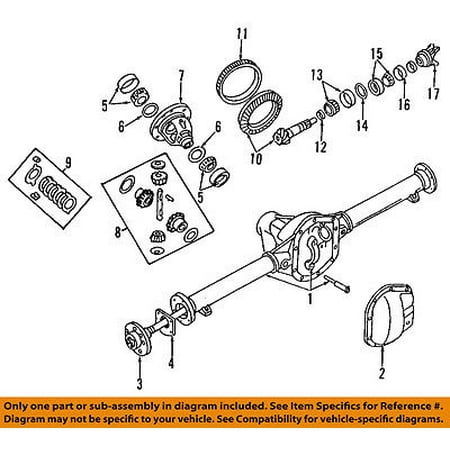 Differential Side Yoke - Dodge CHRYSLER OEM Rear Differential-Pinion Yoke Companion Flange 5016791AA