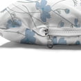 thumbnail image 4 of Floral Pet Bed, Cosmos Flowers Blue Grey Tones Simplistic and Continuous Composition, Resistant Pad for Dogs and Cats Cushion with Removable Cover, 24" x 39", Off White and Sea Blue, by Ambesonne, 4 of 4