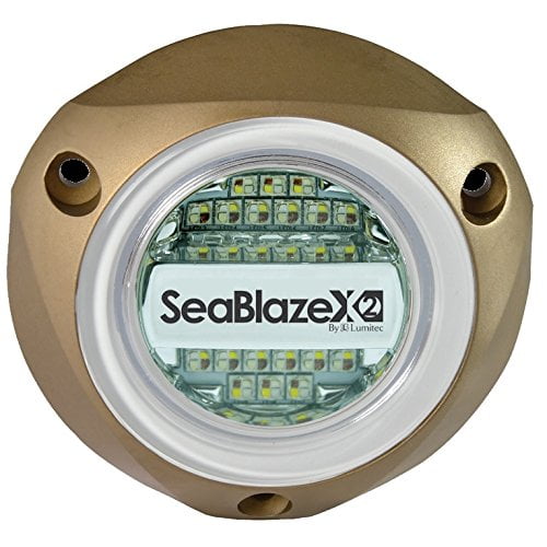 Lumitec SeablazeX2 5,000 Lumens Underwater LED Light with Bronze