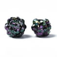 thumbnail image 3 of 100 pc Chunky Resin Rhinestone Bubblegum Ball Beads Round for DIY Pen Making Jewelry Supplies Mixed Color 10x8mm Hole: 1.5mm, 3 of 4